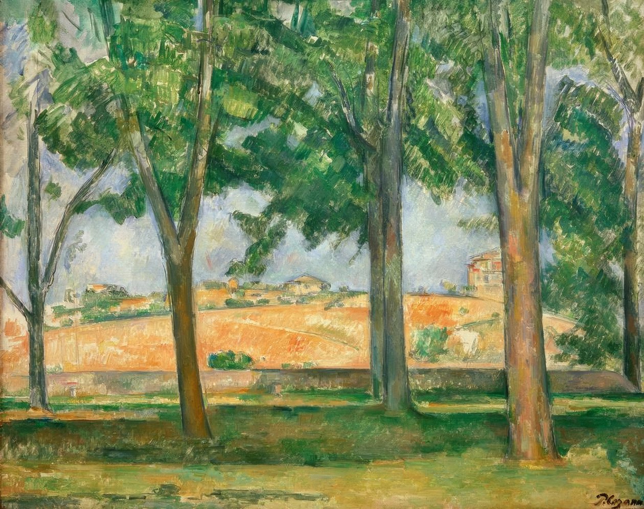 Los castaños de Jas de Bouffan de Paul Cézanne