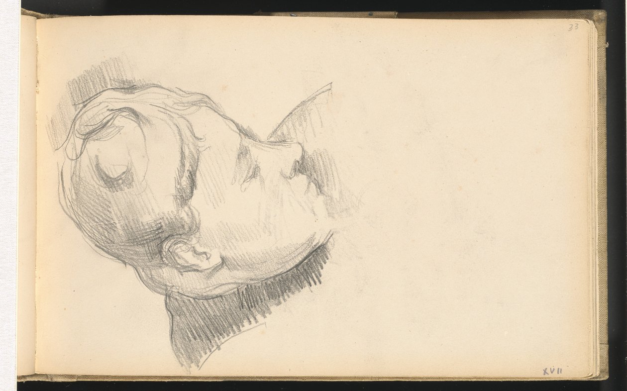 Madame Cézanne con la cabeza baja de Paul Cézanne
