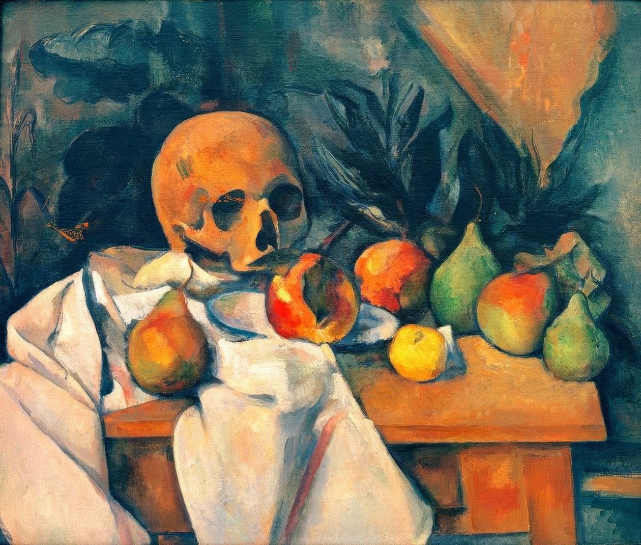 Naturaleza muerta con cráneo de Paul Cézanne