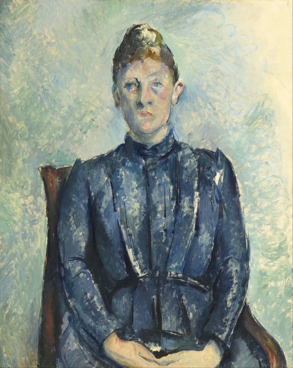 Retrato de Madame Cézanne de Paul Cézanne