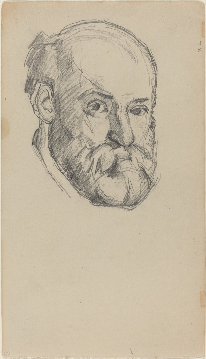 Autorretrato (recto) de Paul Cézanne