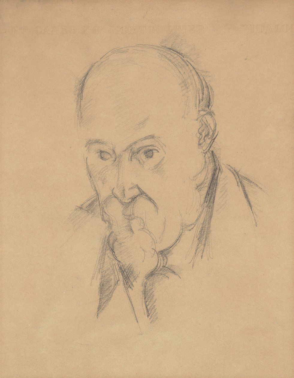 Autorretrato [recto] de Paul Cézanne