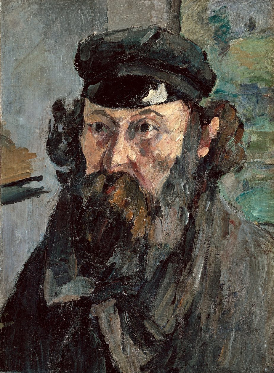 Autorretrato con sombrero de Paul Cézanne