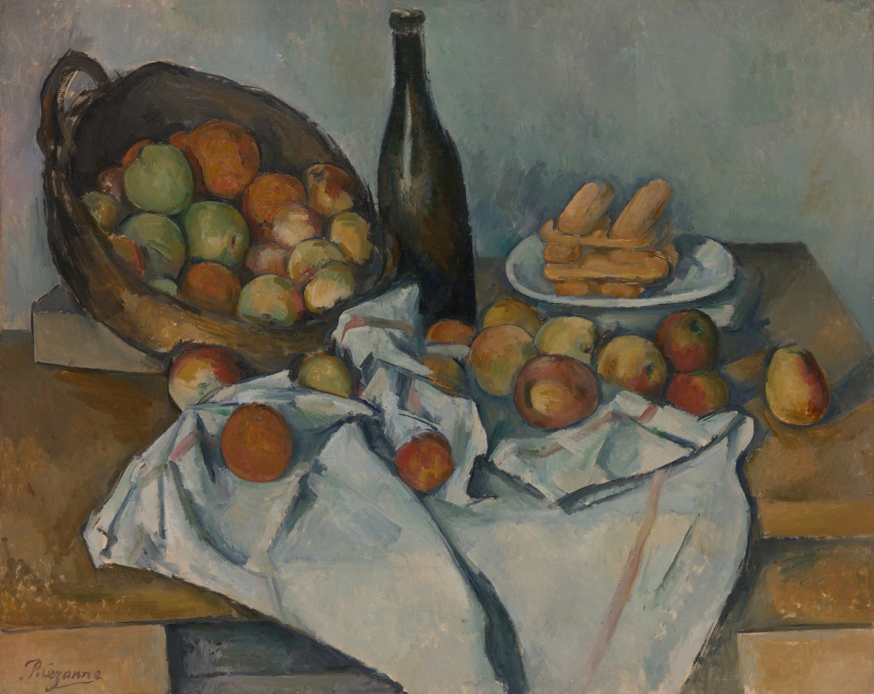 La canasta de manzanas, c. 1893 de Paul Cézanne