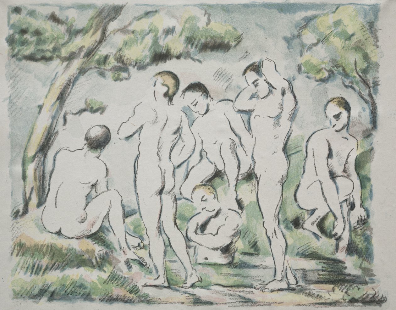 Las bañistas de Paul Cézanne