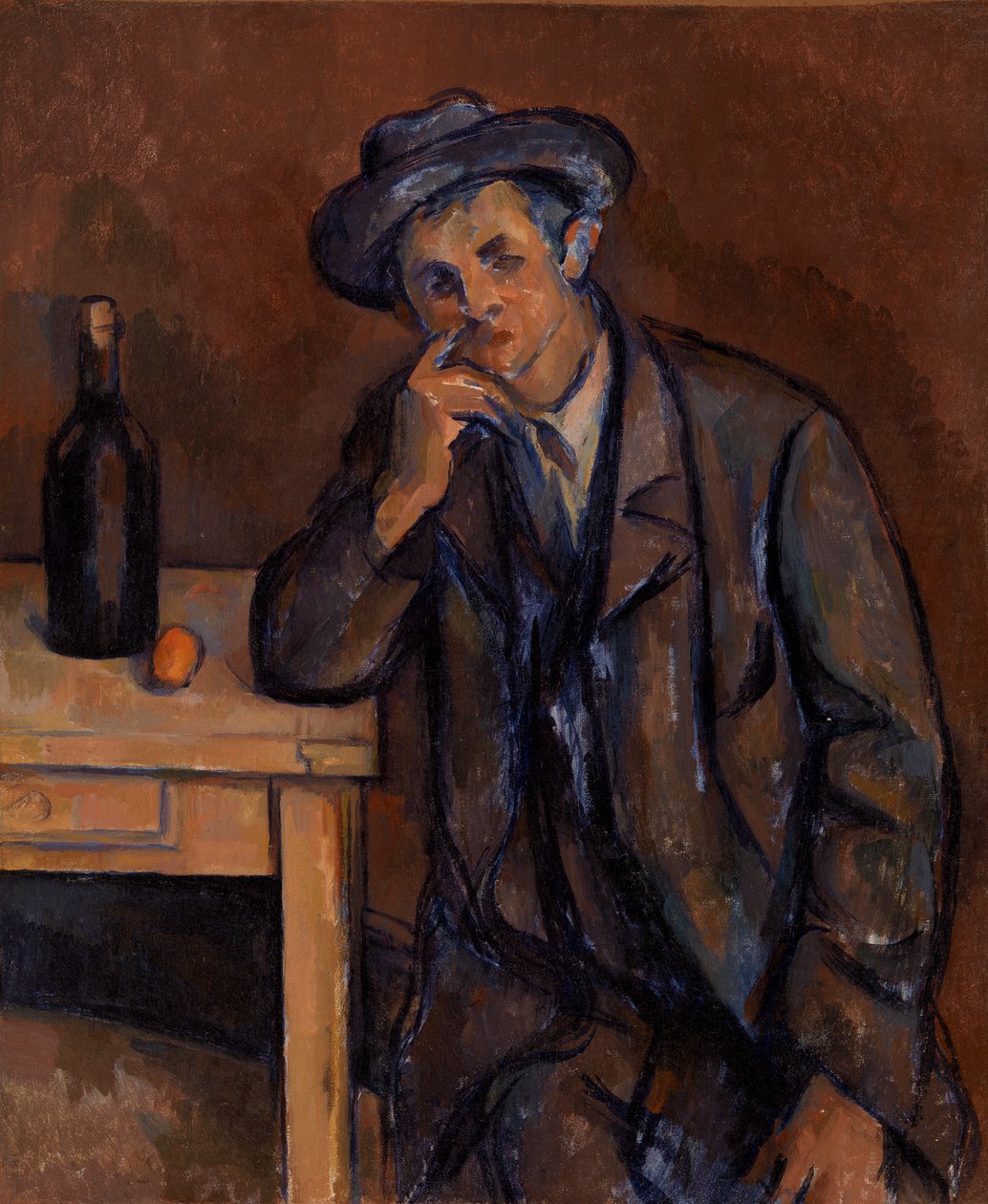 el bebedor de Paul Cézanne