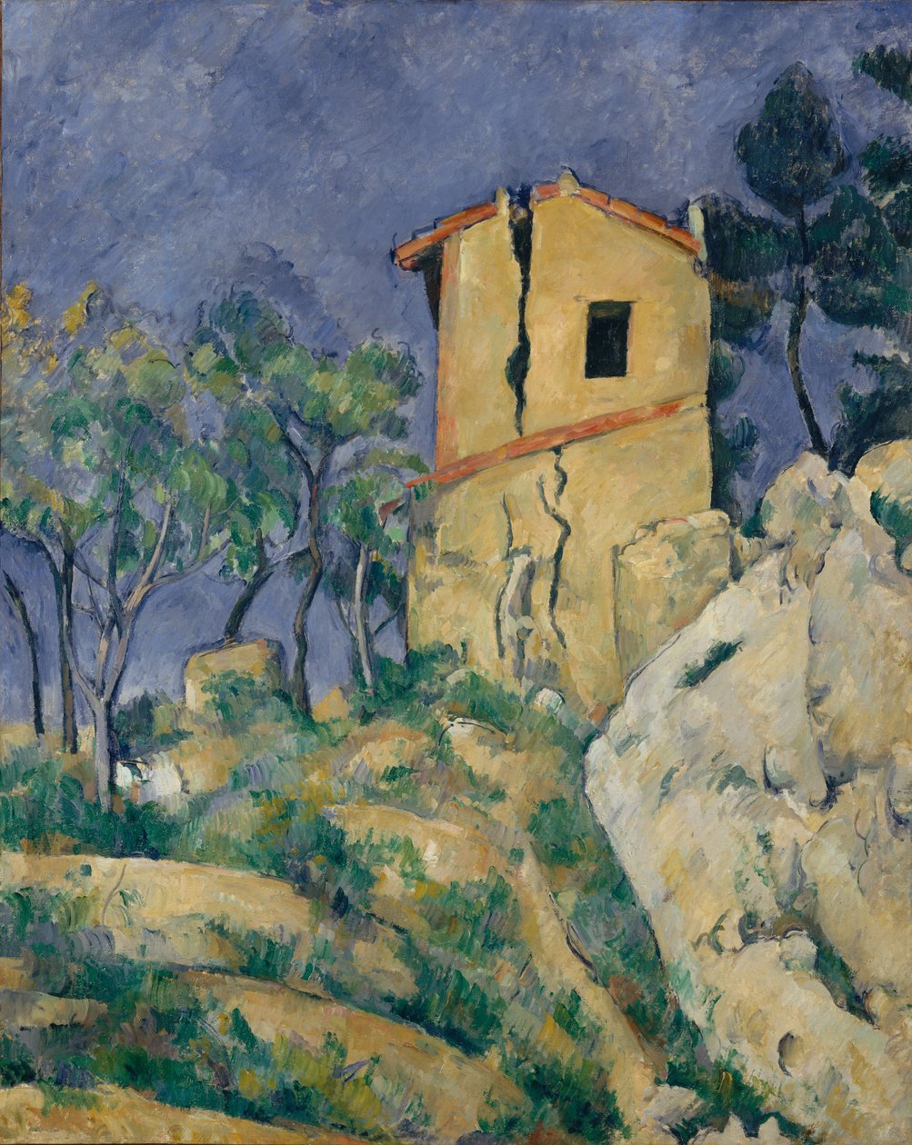 La Casa con las Paredes Agrietadas, 1892-94 de Paul Cézanne