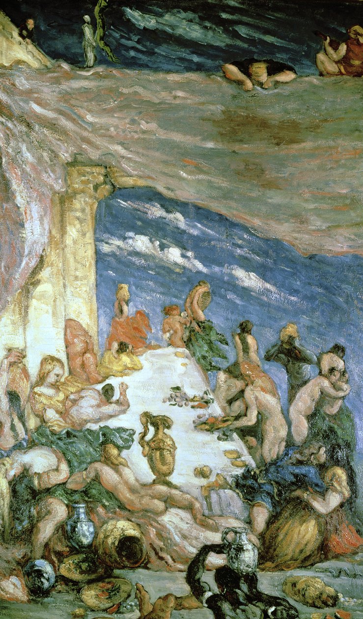 La orgía, c.1866-68 (óleo sobre lienzo) de Paul Cézanne