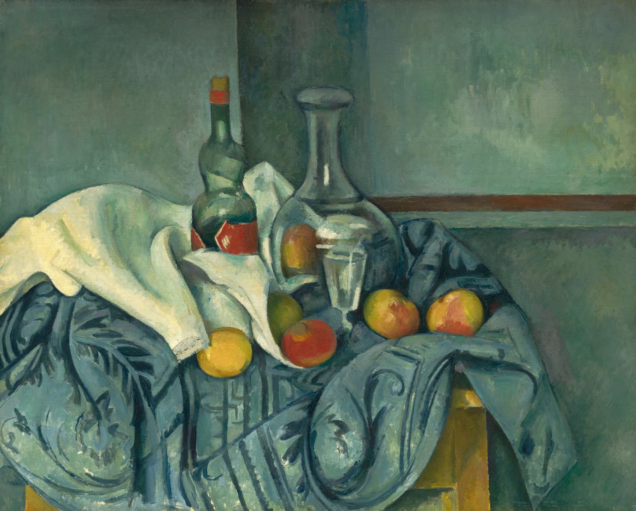 La botella de menta de Paul Cézanne