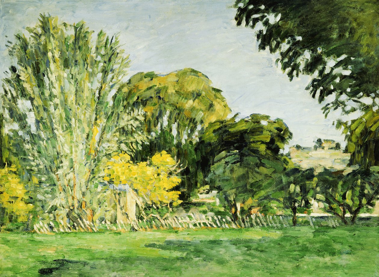 Árboles en Jas de Bouffan de Paul Cézanne