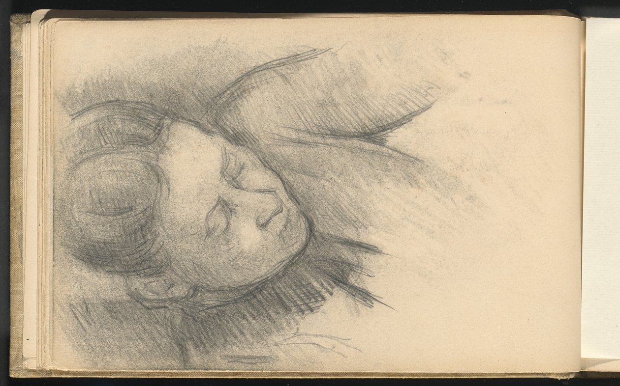 Mujer inclinada hacia adelante de Paul Cézanne