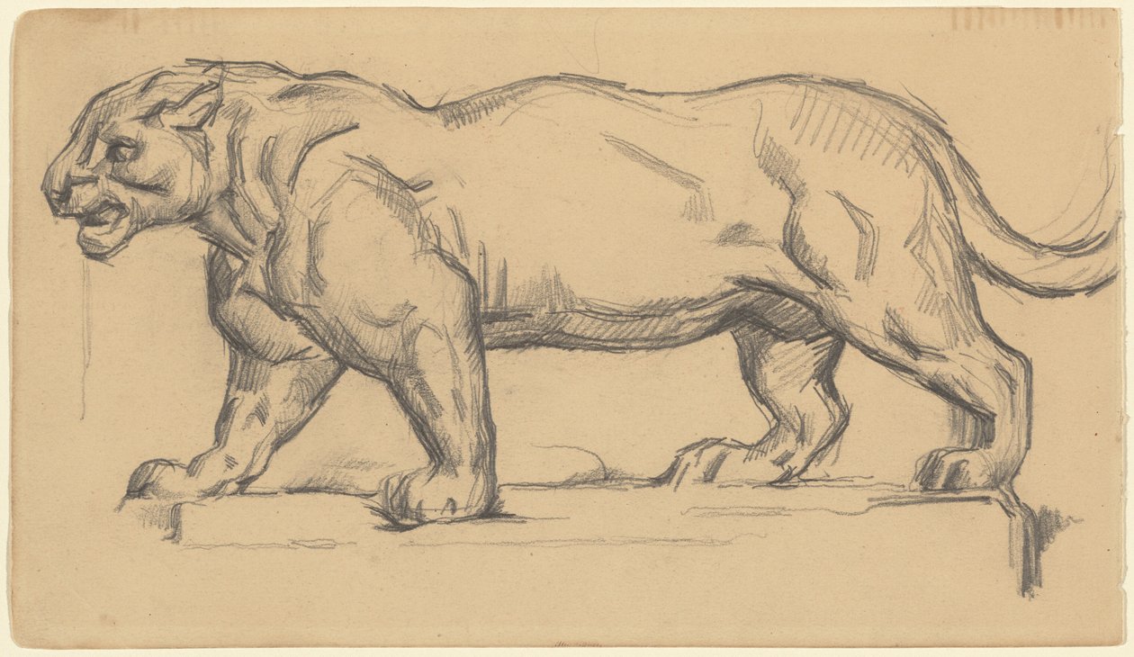 Jaguar de Paul Cézanne after Antoine Louis Barye