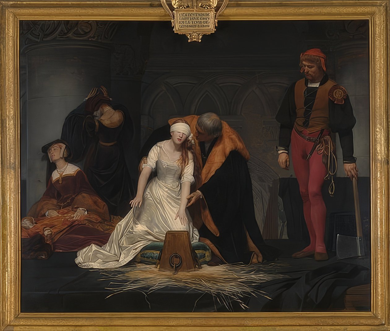 La ejecución de Lady Jane Grey. 1833 de Paul Delaroche