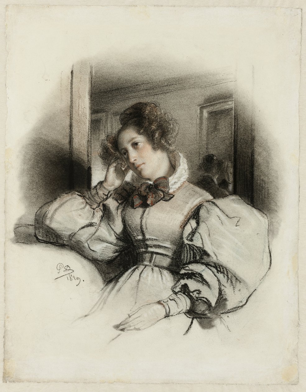 Retrato de Mme. E. D. de Paul Delaroche