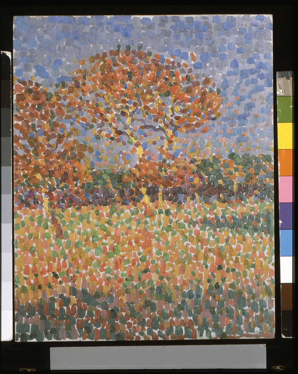 Paisaje (óleo sobre madera) de Paul Elie Gernez