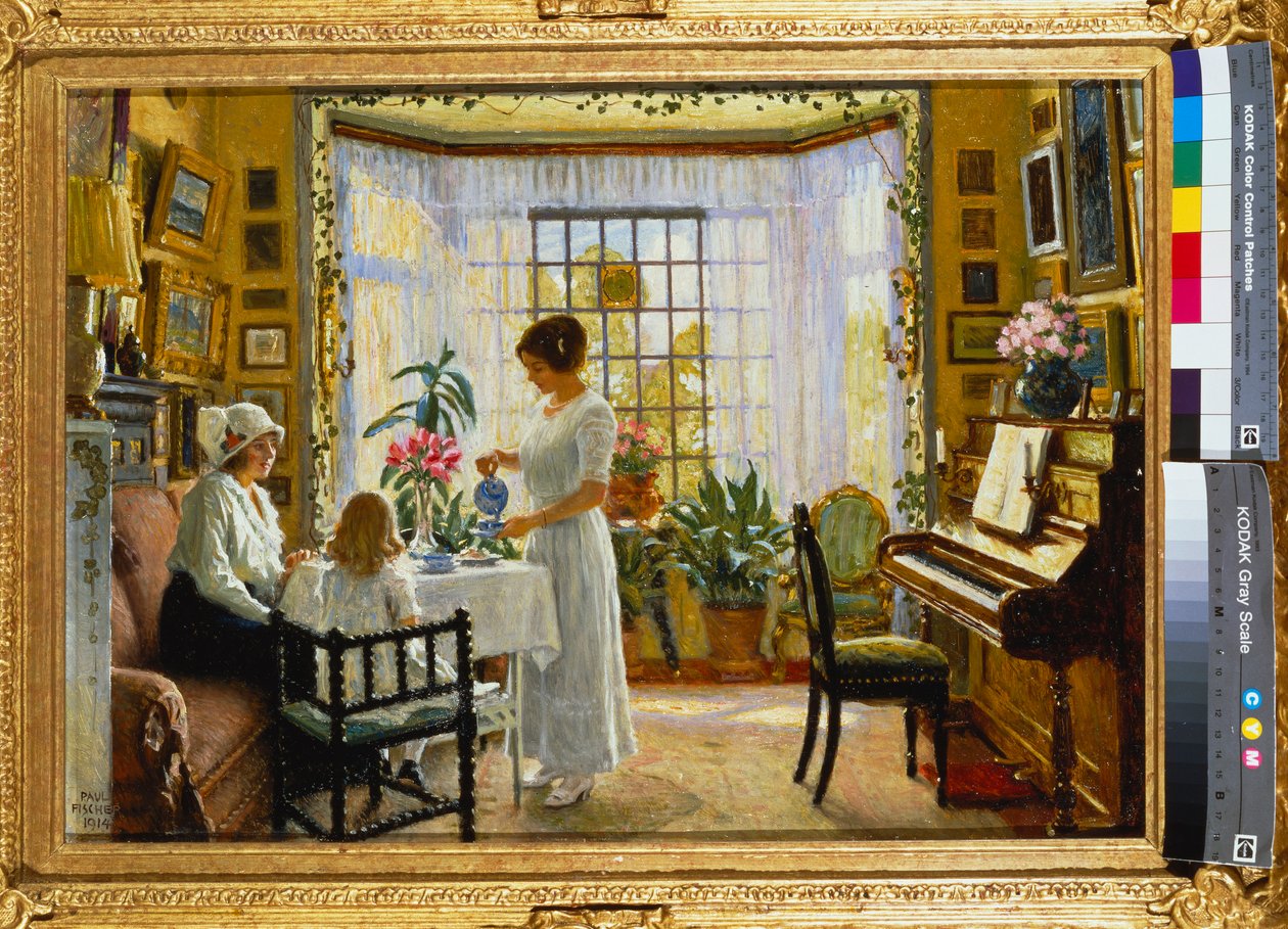 Té de la tarde, 1914 de Paul Fischer