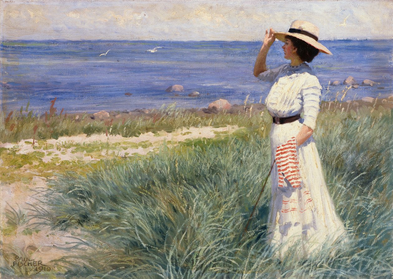 Mirando al Mar, 1910 de Paul Fischer