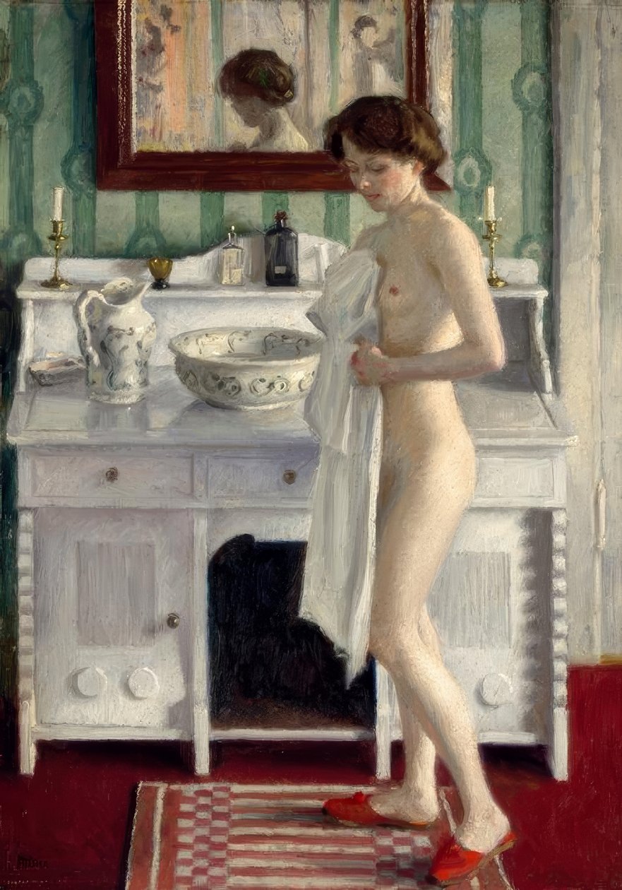 P. Fischer, El aseo matutino de Paul Fischer