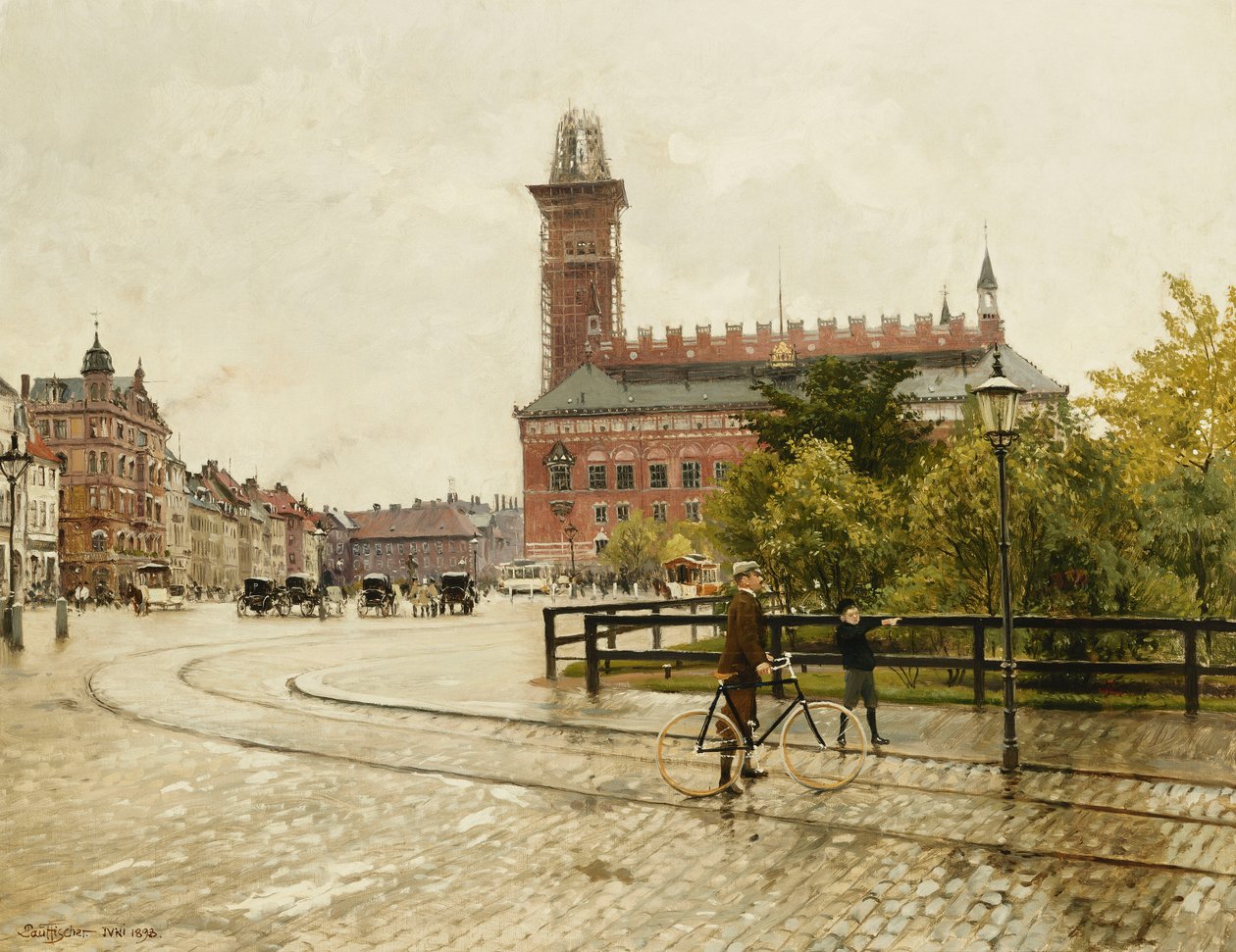 Raadhuspladsen, Copenhague, 1893 de Paul Fischer