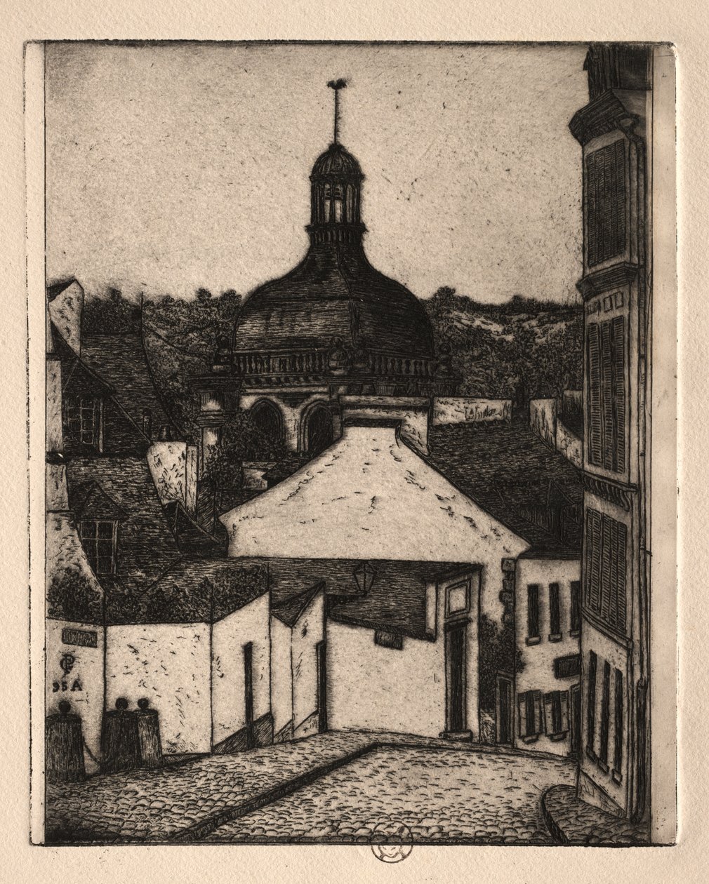 Six Etchings: Notre Dame Street, Pontoise de Paul Gachet