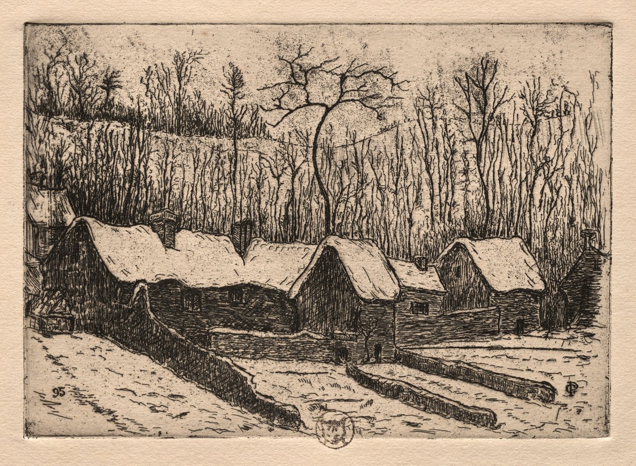 Seis grabados: La panadería de paja, Auvers, 1895 de Paul Gachet