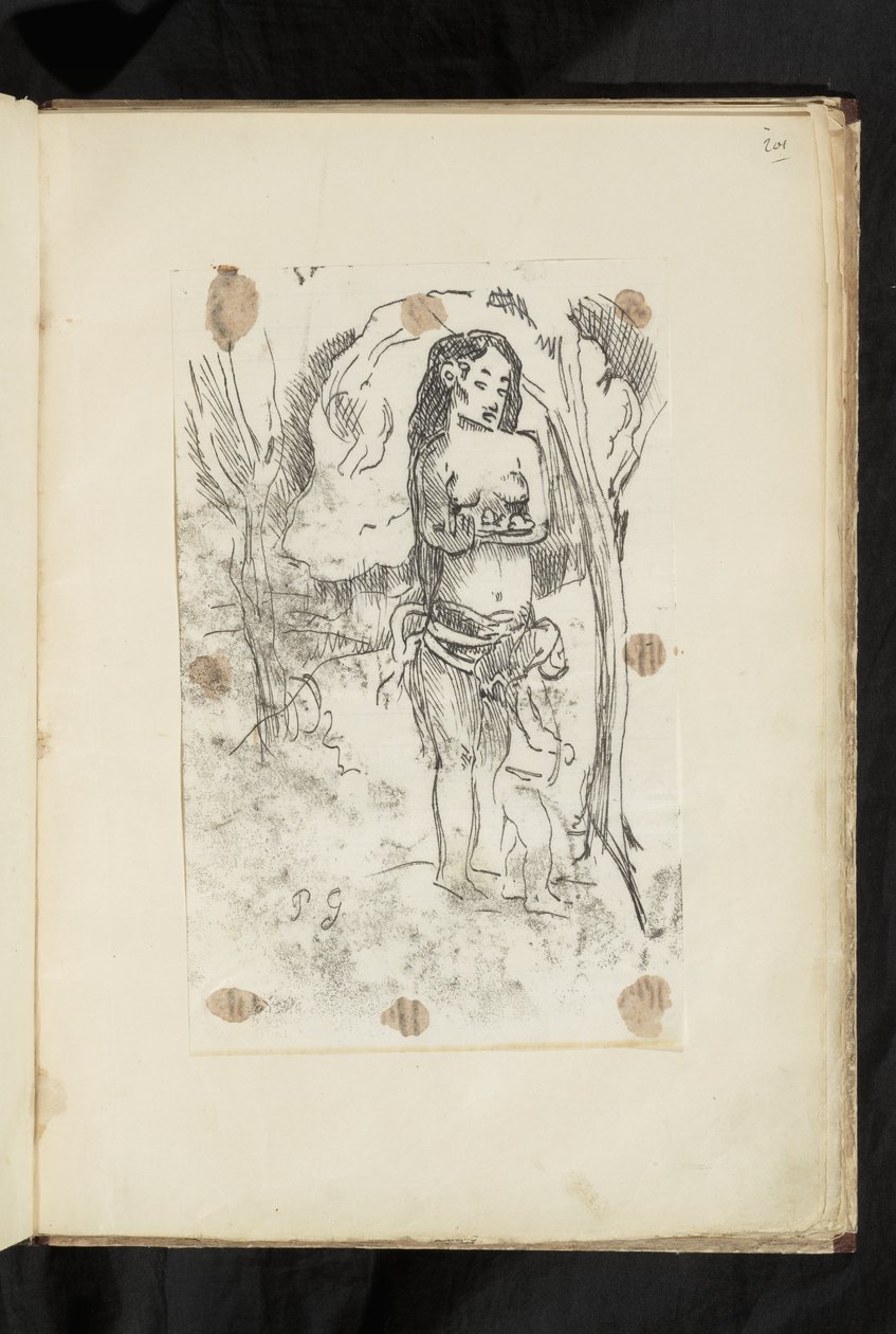 Avant et après - Mujer y niño de Paul Gauguin