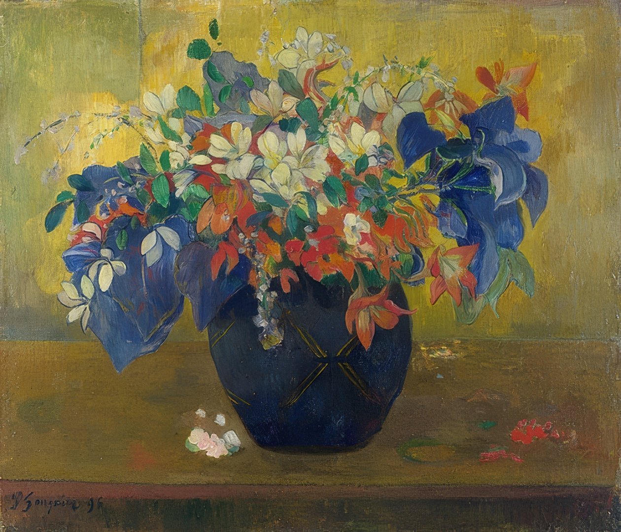 Flores en un jarrón de Paul Gauguin