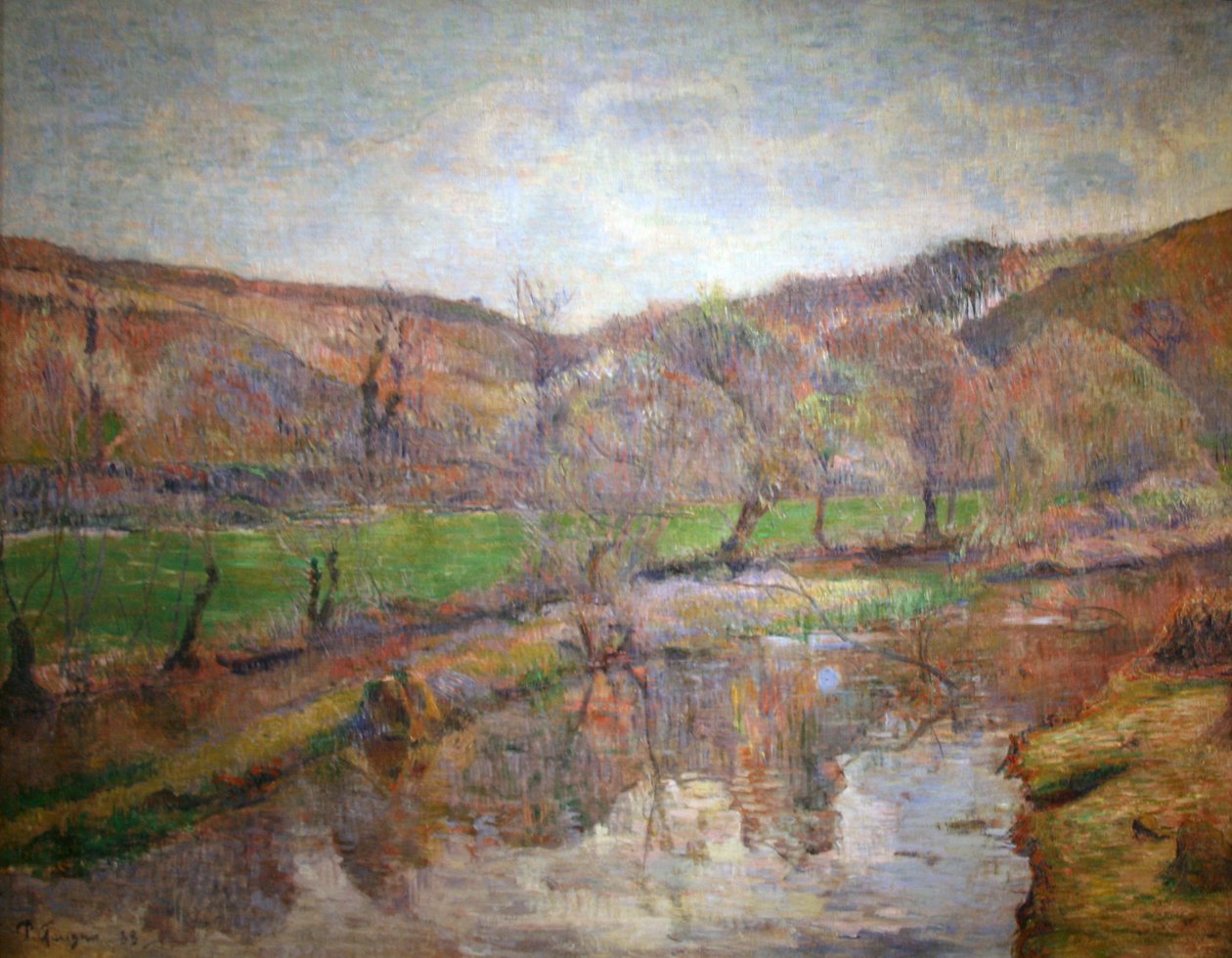 Paisaje de Bretaña de Paul Gauguin