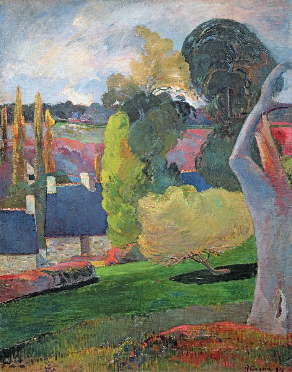Paisaje de Bretaña, 1894 de Paul Gauguin