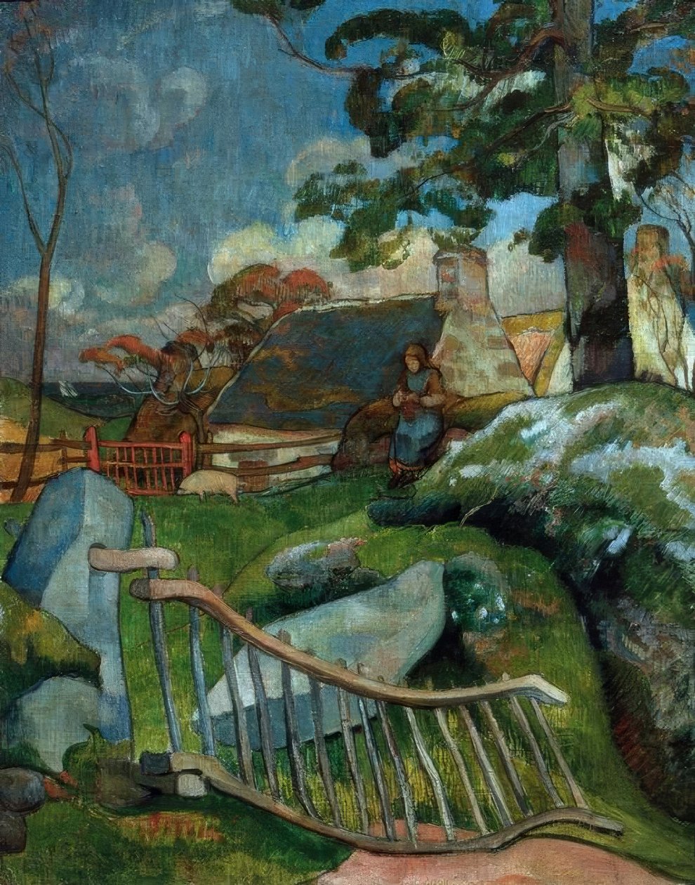 La puerta (La porquera) de Paul Gauguin