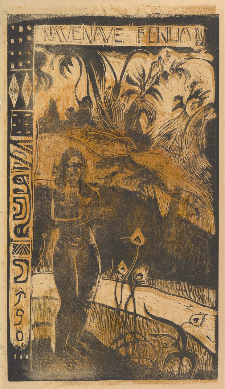Tierra encantadora, 1893-94 de Paul Gauguin