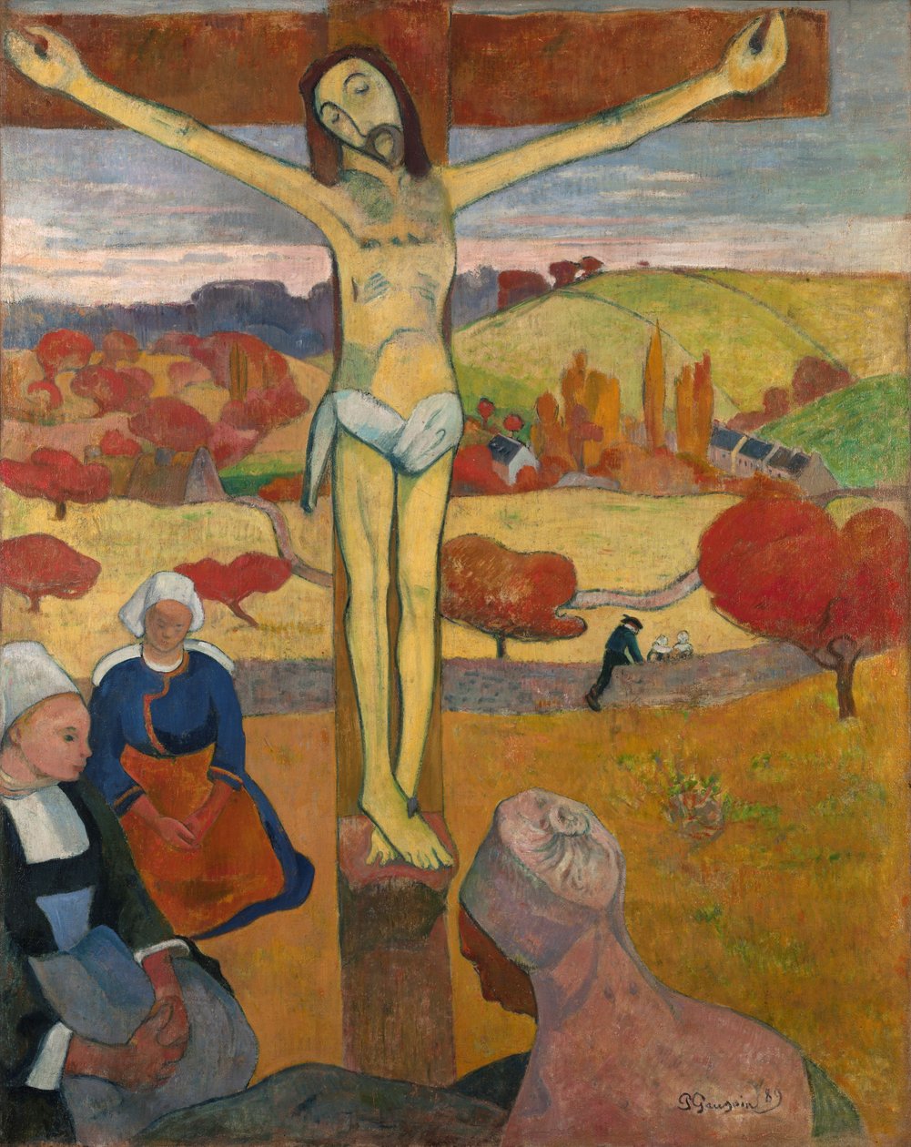 En francés:  Le Christ jaune El Cristo amarillo de Paul Gauguin