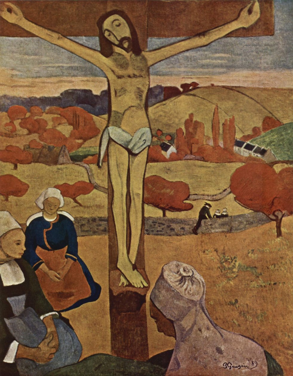 En francés:  Le Christ jaune El Cristo amarillo de Paul Gauguin
