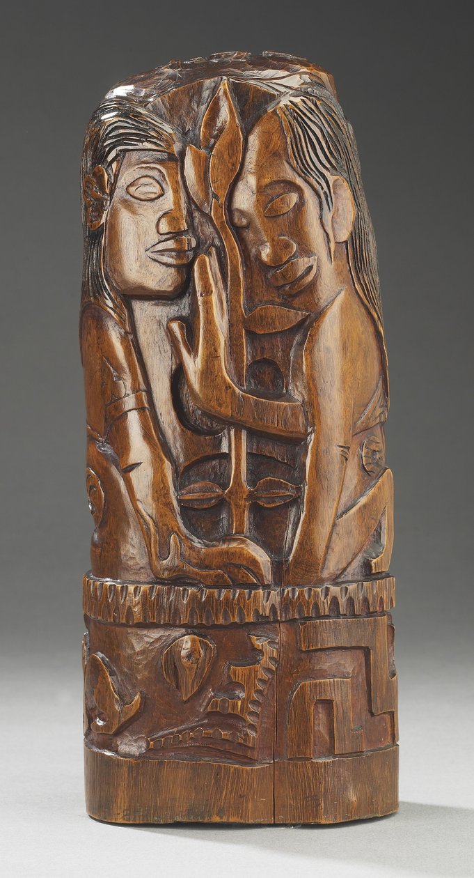 Hina y Fatu, c.1892 de Paul Gauguin