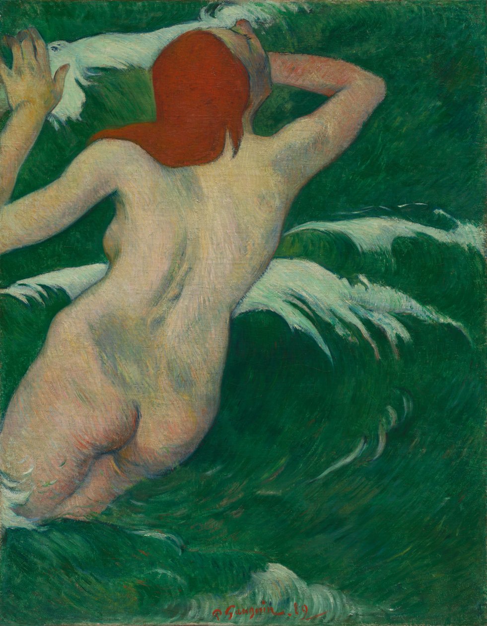 En las olas de Paul Gauguin