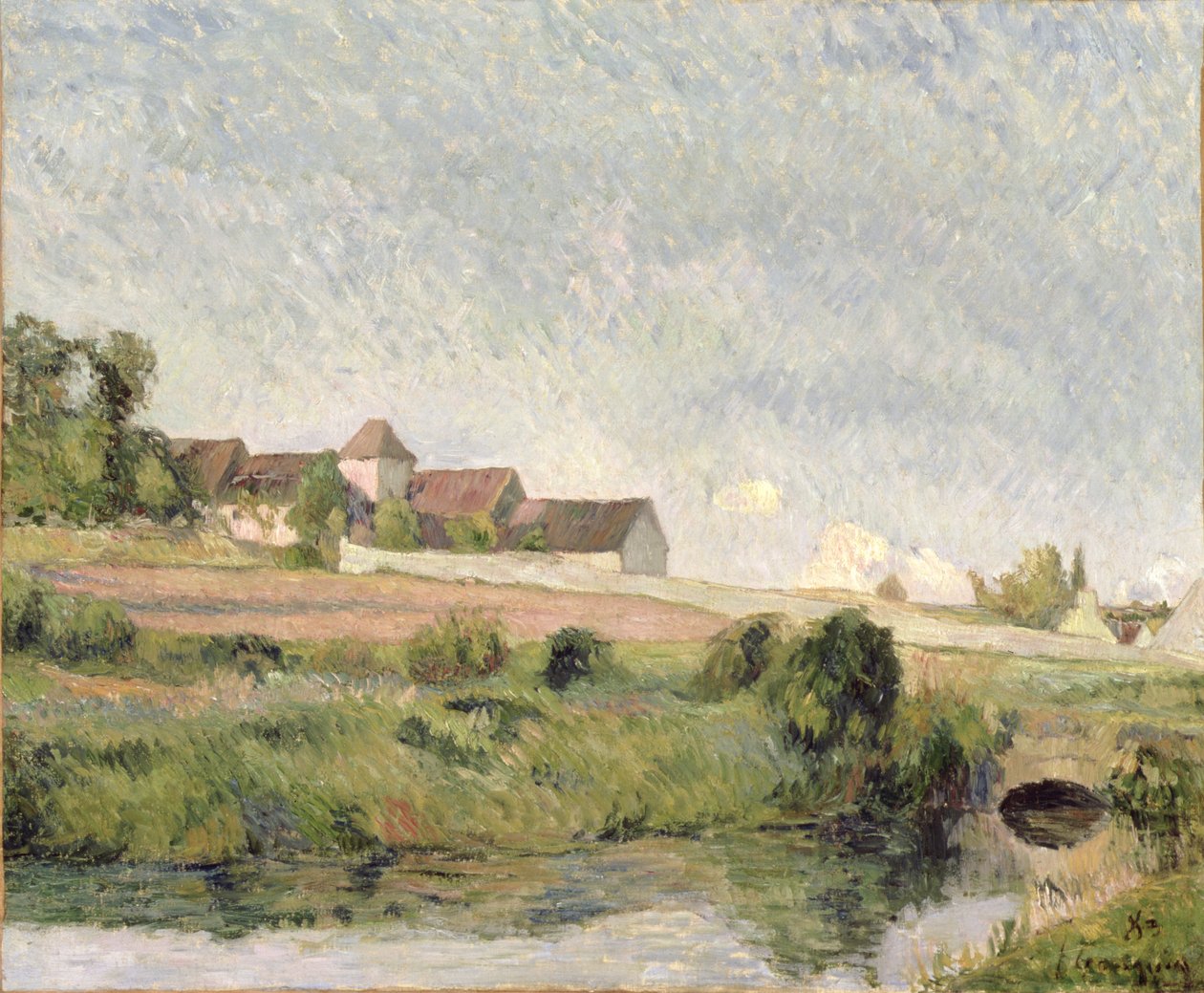La Ferme de la Groue, Osny, 1883 de Paul Gauguin
