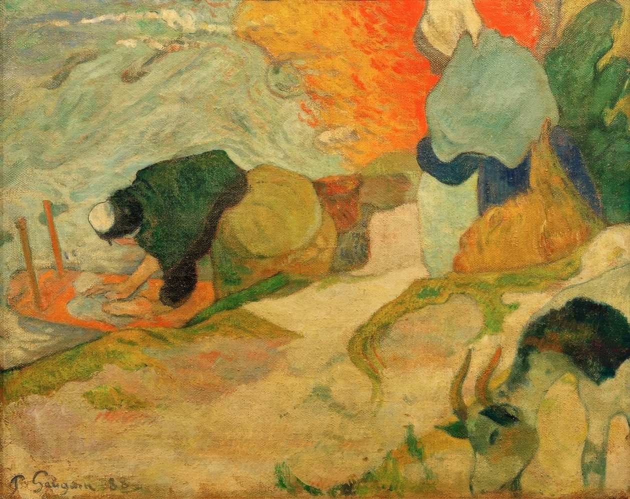 Lavanderas en Arles de Paul Gauguin