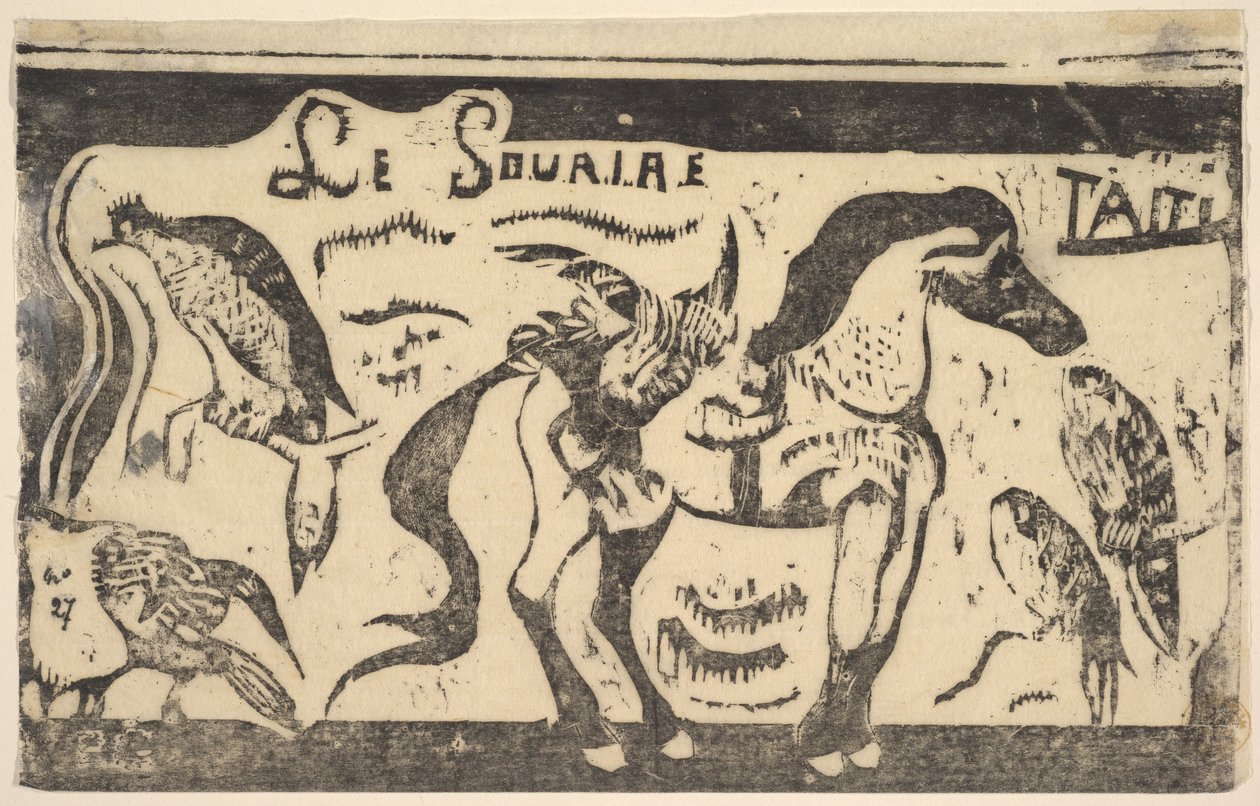La sonrisa, Taiti Smile, Tahití, diciembre 1899 de Paul Gauguin