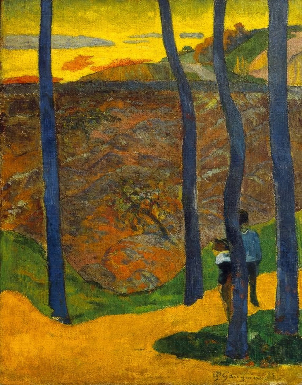 Los árboles azules de Paul Gauguin