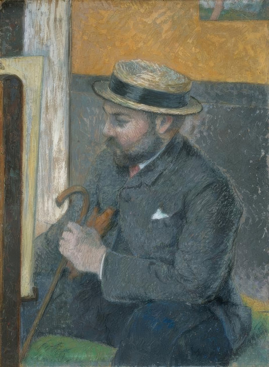 El hombre con canotier de Paul Gauguin