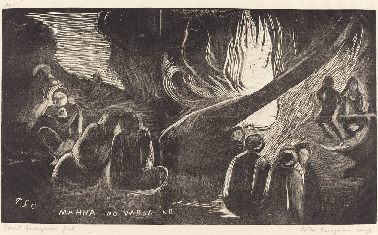 Mahna no Varua Ino (El diablo habla) de Paul Gauguin