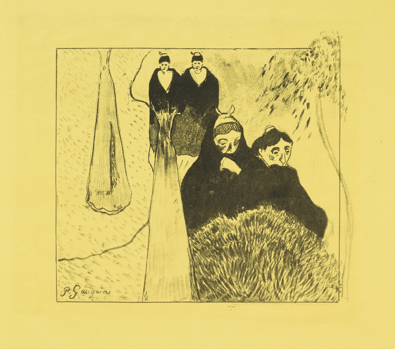 Viejas de Arles de Paul Gauguin