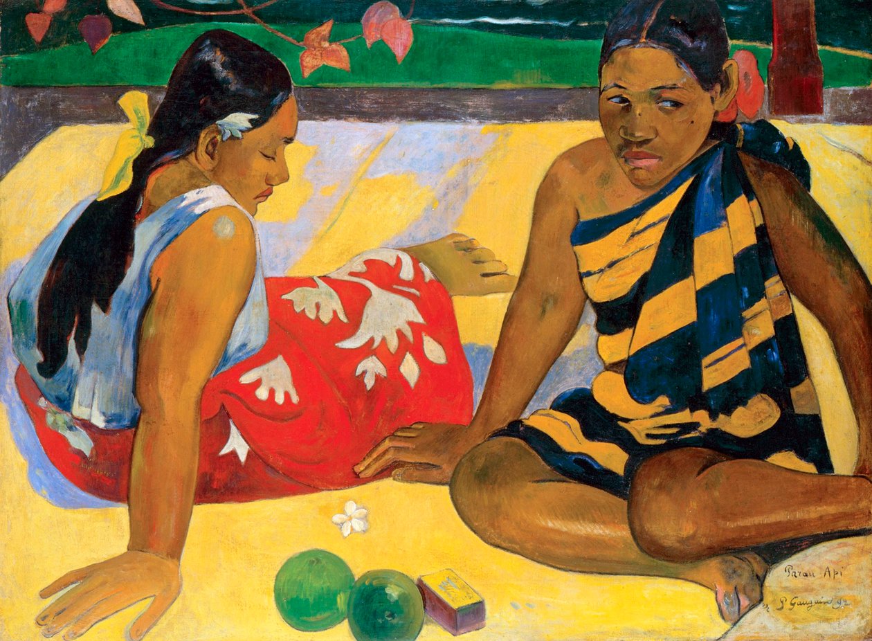 Parau Api. Qué hay de nuevo, 1892 de Paul Gauguin