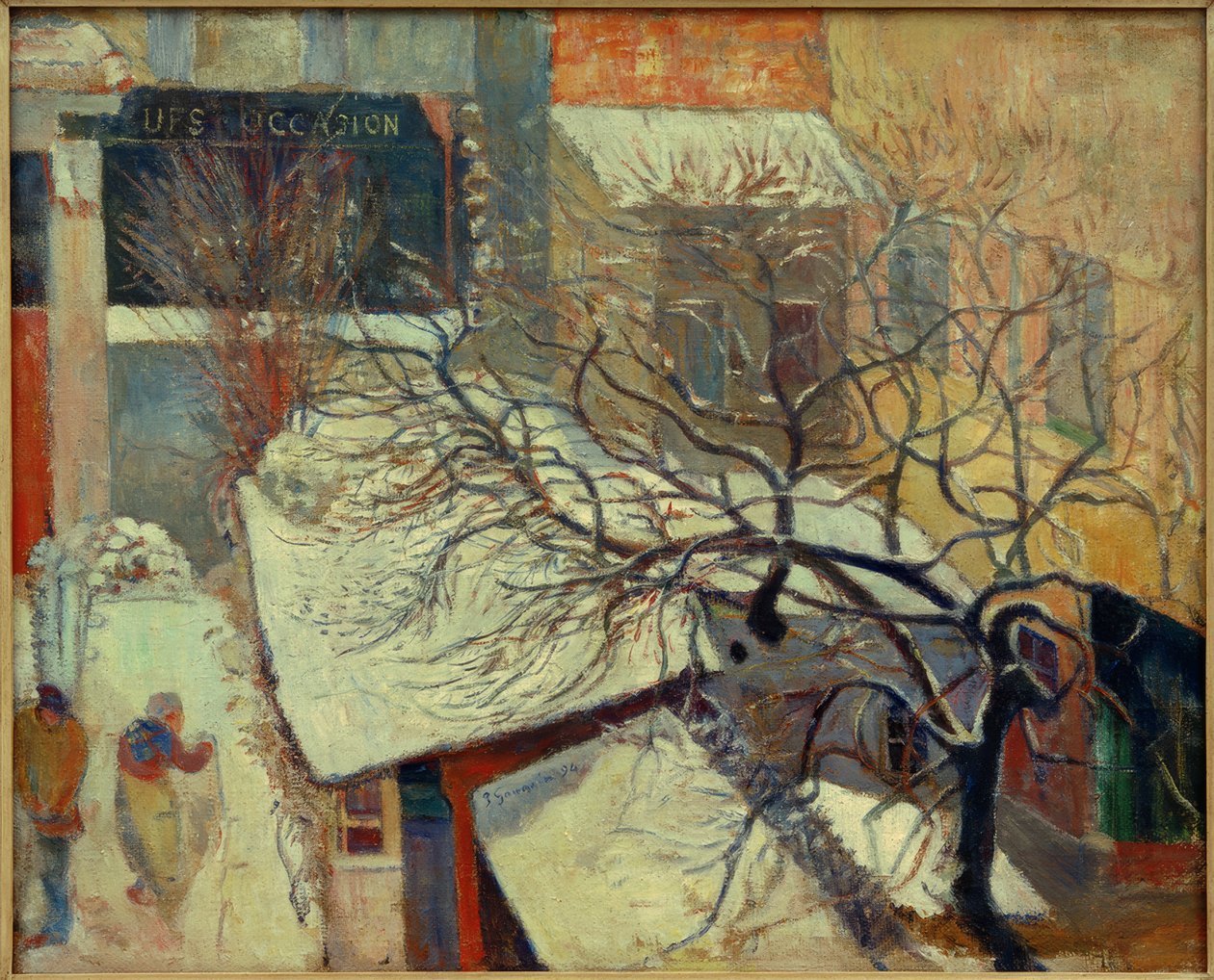 París bajo la nieve de Paul Gauguin