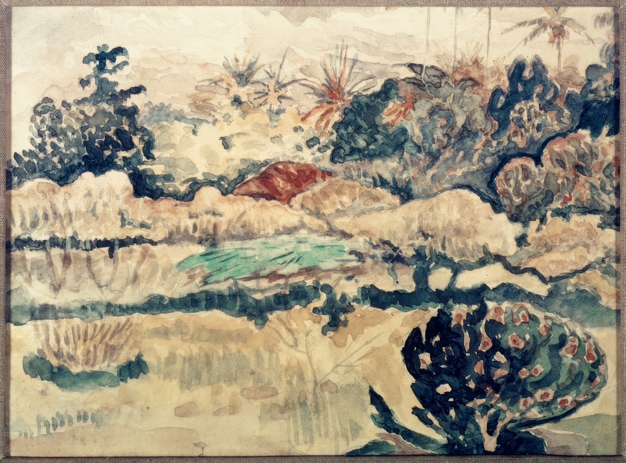 Paisaje de Tahití de Paul Gauguin