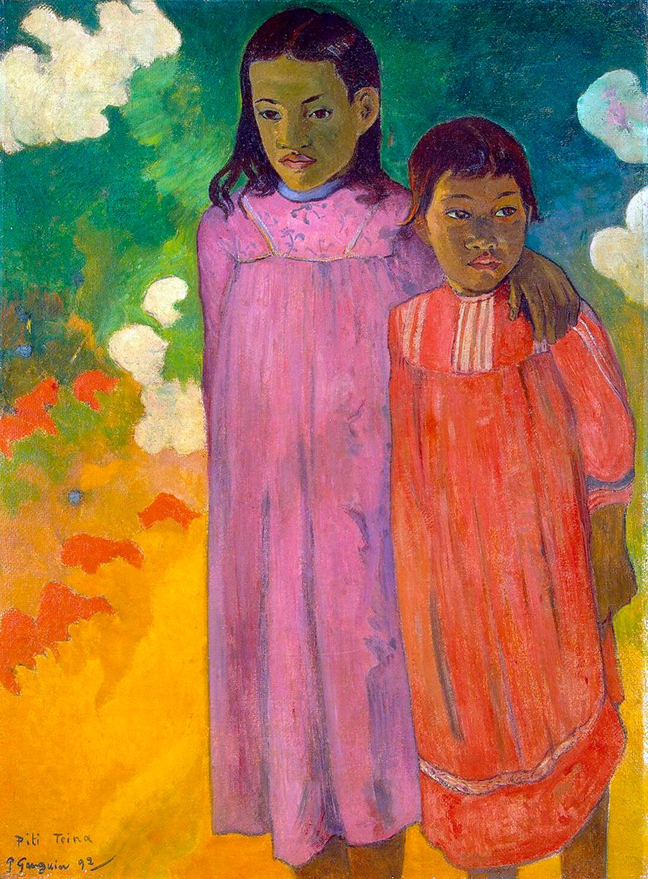 Piti Tiena, dos hermanas de Paul Gauguin