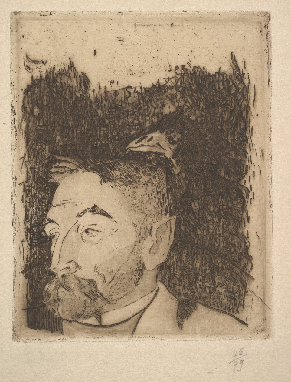 Retrato de Stéphane Mallarmé de Paul Gauguin