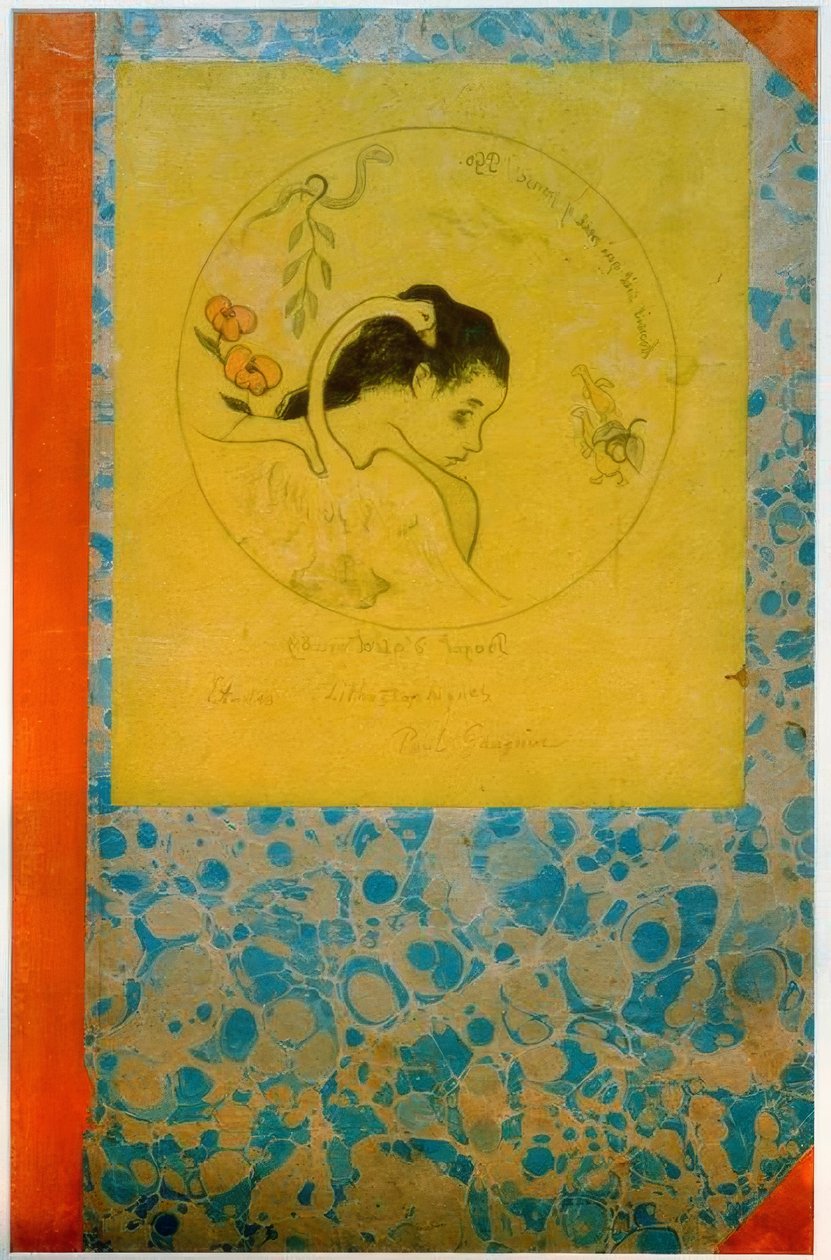 Proyecto para un plato – Leda de Paul Gauguin