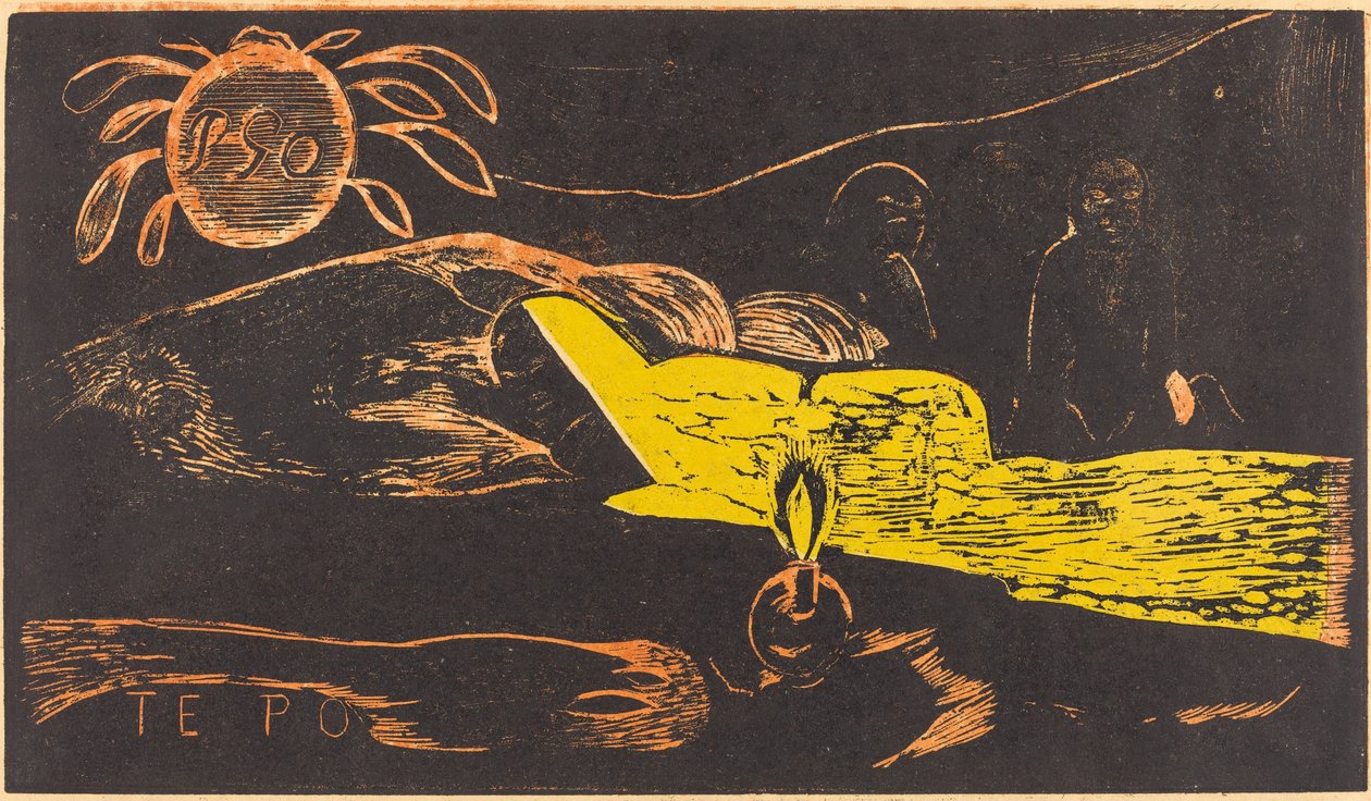 Te Po (La Larga Noche) de Paul Gauguin
