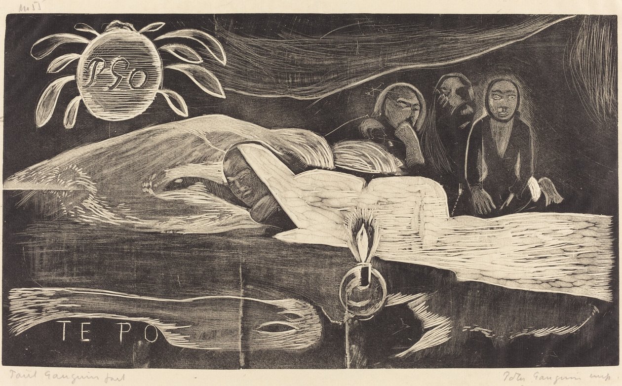 Te Po (La larga noche) de Paul Gauguin